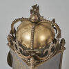 A George VI Coronation Brass Lantern Clock - 3