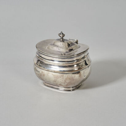 A Sterling Silver Tea Caddy