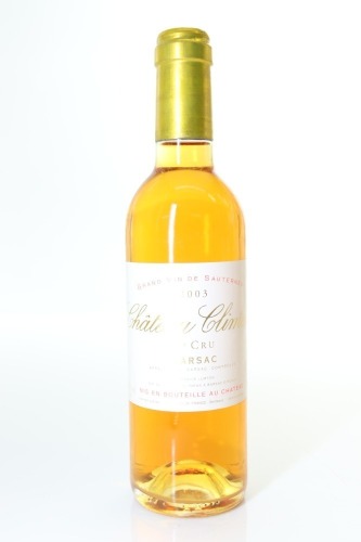 (1) 2003 Chateau Climens, Sauternes - Barsac, 375ml [JR18.5]