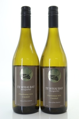 (2) 2021 Te Whai Bay Unoaked Chardonnay