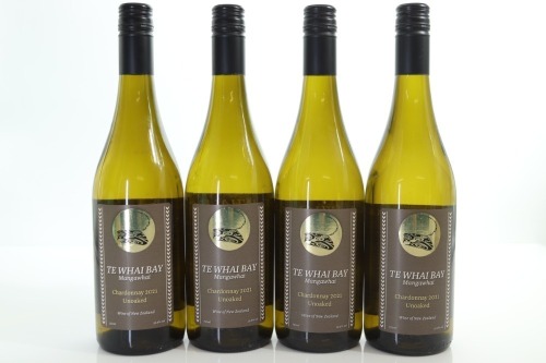 (4) 2021 Te Whai Bay Unoaked Chardonnay