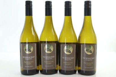 (4) 2021 Te Whai Bay Unoaked Chardonnay