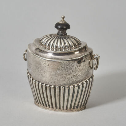 A Sterling Silver Tea Caddy