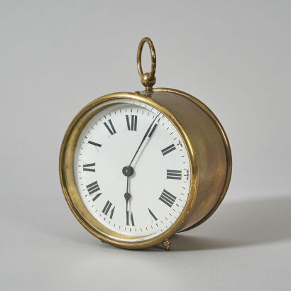 Small Brass Cased Table Clock