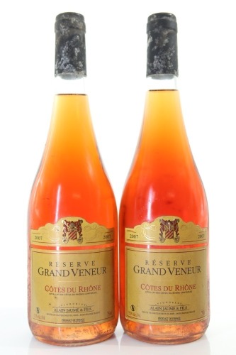 (2) 2007 Alain Jaume & Fils Domaine Grand Veneur 'Cotes du Rhone Reserve Grand Veneur Rose', France