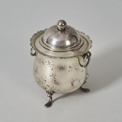A Sterling Silver Tea Caddy
