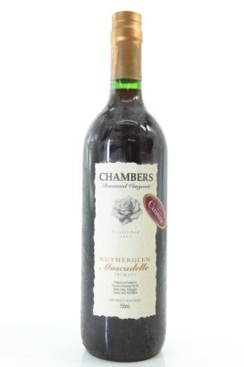 (1) Chambers Rosewood Vineyards Muscadelle (Tokay), Rutherglen, 17.5% ABV