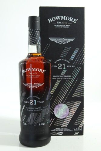 (1) Bowmore Aston Martin Master's Selection Edition 21 Year Old Single Malt Scotch Whisky, Islay 51.4% ABV (GB)