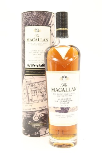 (1) The Macallan James Bond 60th Anniversary Decade III Single Malt Scotch Whisky, 43.7% ABV (GB) (Signed by Kirsteen Campbell - Macallan Master Whisky Maker)