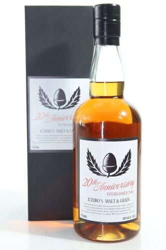 (1) Ichiro's Malt & Grain 20th Anniversary Blended Japanese Whisky, 48% ABV (GB)