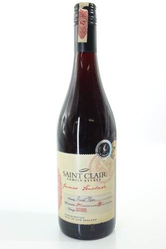 (1) 2020 Saint Clair James Sinclair Pinot Noir, Marlborough