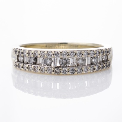Michael Hill, 10ct White Gold / 0.50ct Diamond Dress Ring