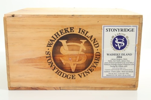 (6) 2004 Stonyridge Vineyard Larose, Waiheke Island (OWC)