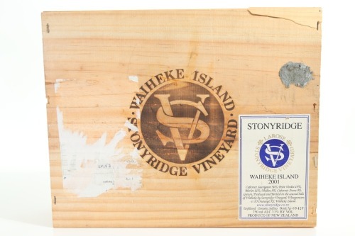 (3) 2001 Stonyridge Vineyard Larose, Waiheke Island (OWC)