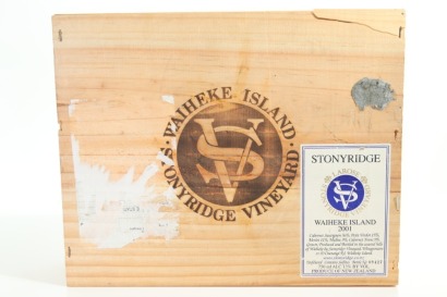 (3) 2001 Stonyridge Vineyard Larose, Waiheke Island (OWC)