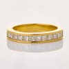 18ct Yellow Gold, Handmade, 1.30ct Diamond Channel Set Ring