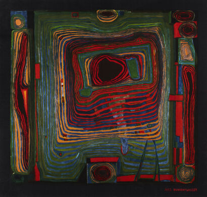 Friedensreich Hundertwasser The Blood that Flows in a Circle and I have a Bicycle