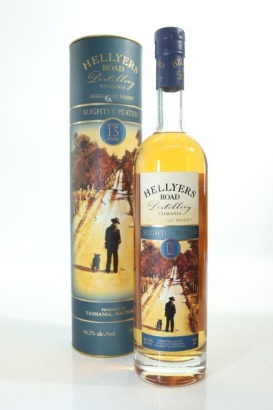 (1) Hellyers Road Distillery Slightly Peated 15 Year Old Single Malt Whisky, Tasmania, 46.2% ABV
