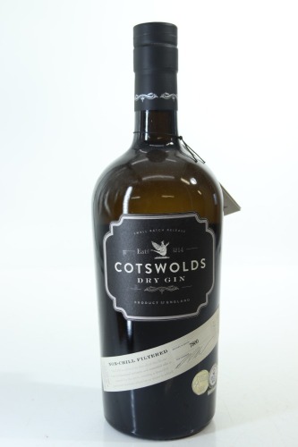 (1) Cotswolds Distillery Dry Gin, England, 46% ABV