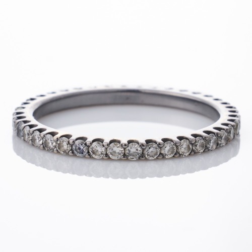 18ct White Gold / Black Rhodium, 0.52ct Diamond Eternity Band
