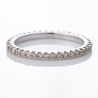 18ct White Gold, 0.52ct Diamond Eternity Band