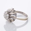 14ct White Gold, 0.546ct Diamond Cluster Cocktail Style Ring - 2