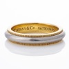 Tiffany & Co, Platinum / 18ct Yellow Gold, 'Together Collection' Millgrain Band