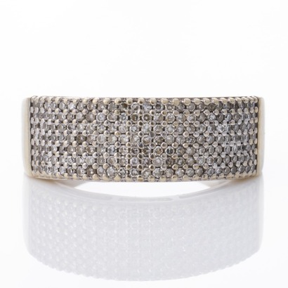 9ct White Gold, Contemporary, 0.50ct Diamond Dress Ring