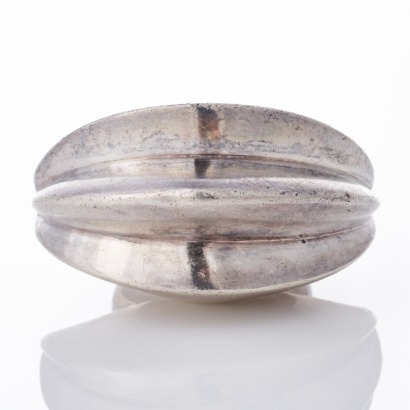 Danish-Style, Sterling Silver, Modernist, Fan Ring