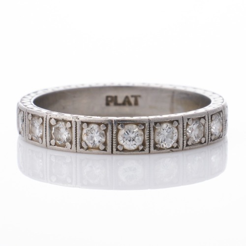 Platinum, 0.40ct Diamond Eternity Ring