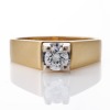 18ct Yellow / White Gold 0.41ct Diamond Solitaire Ring