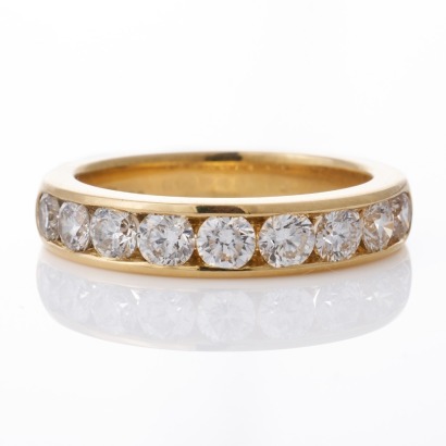 The Diamond Shop, 18ct Yellow Gold, 1.44ct Diamond Band Ring