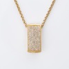 18ct Yellow Gold, 1.00ct Diamond Cluster Pendant on 9ct Yellow Gold, 45cm Belcher Chain