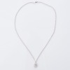 18ct White Gold, 1.485ct Diamond Pendant on 9ct White Gold, 45cm Cable Style Chain - 2