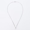 14ct White Gold, 0.23ct Diamond Solitaire Pendant on 45cm Italian Chain - 2