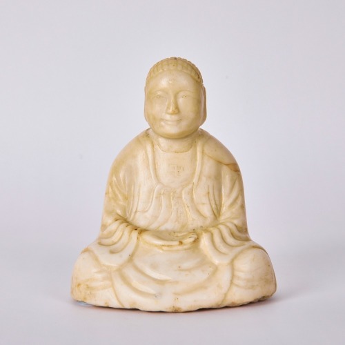 A Chinese Song Dynasty Marble Figure of the Sixth Patriarch Huineng
