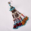 An Asian Aged Glass Bead and Shell Pendant Necklace