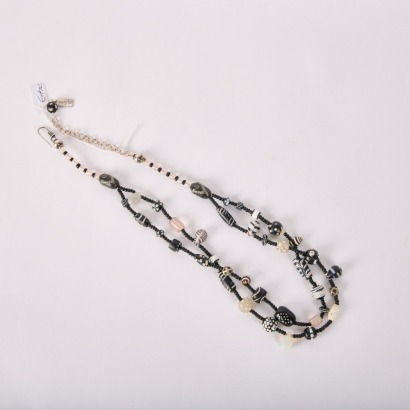 An Asian Aged Glass Bead Necklace