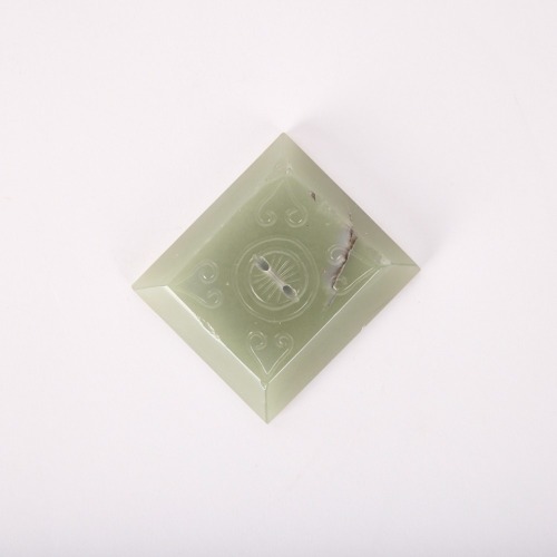 A Chinese Ming Dynasty Aged Jade &lsquo;Rabbit&rsquo; Plaque