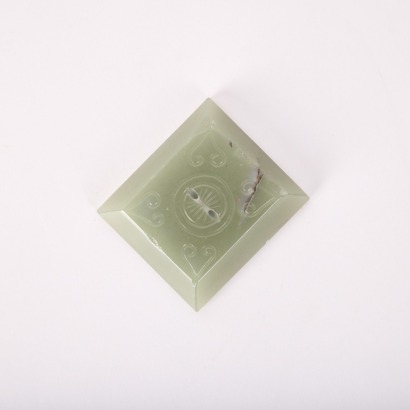 A Chinese Ming Dynasty Aged Jade &lsquo;Rabbit&rsquo; Plaque