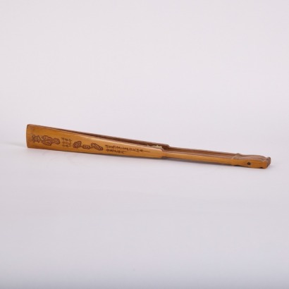 A Chinese 19th Century Qing Dynasty Bamboo Fan Rib Carving (Wu Zi'an Mark)
