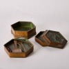 A Chinese Bronze Hexagonal Incense Burner (Chen Qiaosheng Mark) - 3