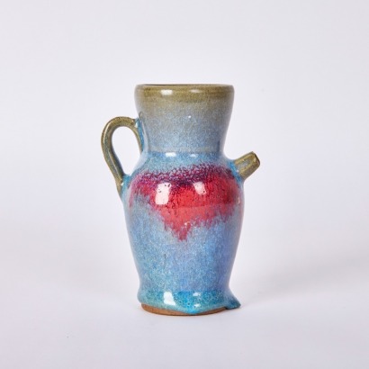 A Chinese Yuan Dynasty Junyao with Purple Splashes Ewer
