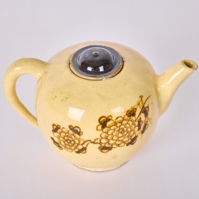 A Chinese Yuan Dynasty Cizhou Ware &lsquo;Flower&rsquo; Buddha-form Teapot
