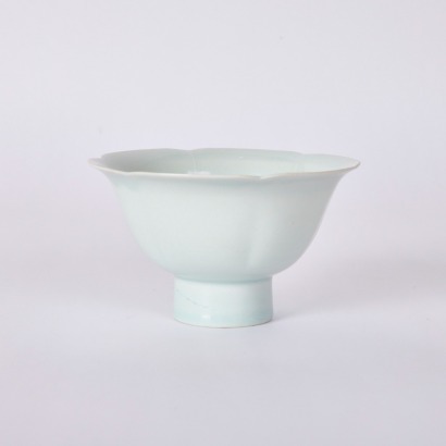 A Chinese Song Dynasty Qingbai Stem Cup