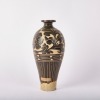 A Chinese 12th to 13th Century Song Dynasty Cizhou Black-glazed Carved Meiping