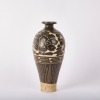 A Chinese 12th to 13th Century Song Dynasty Cizhou Black-glazed Carved Meiping - 3