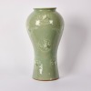 A Korean Late 19th to Early 20th Century Celadon &lsquo;Cranes&rsquo; Vase
