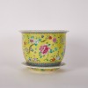 A Set of Chinese 19th Century Guangxu Period Yellow-Ground &lsquo;Floral&rsquo; Jardini&egrave;re and Stand （Qing Dynasty Guangxu Year Mark) - 3