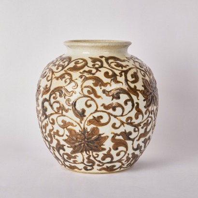 A Chinese 19th Century Qing Dynasty Rust-Splashed Jar